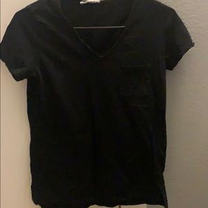 Black Plain T-shirt with Pocket